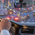 3 Channel Dash Cam Front Inside Rear Vehicle Driving Recorder Car DVR With 32G MMC Card G Sensor Motion Detection Parking Monitor Loop Recording