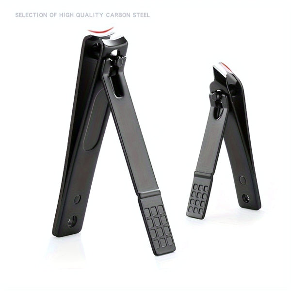 10-piece Black Nail Clipper Set With Travel Case, Professional Cuticle Nippers And Nail Clippers, Complete Grooming Kit For Home And Travel