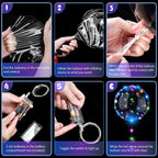 10PCS LED Light Up Balloons Clear Balloons Helium Bubble Glow Balloons With String Lights For Birthday Wedding Party Decorations