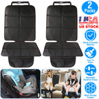 2 Packs Car Seat Protector Cushion Mat Pad With Thick Padding Protector For Child Baby Car Seat Mesh Pockets