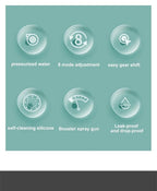 Bath High Pressure Shower Head 5 Mode LARGE Chrome Handset Heads Water Saving