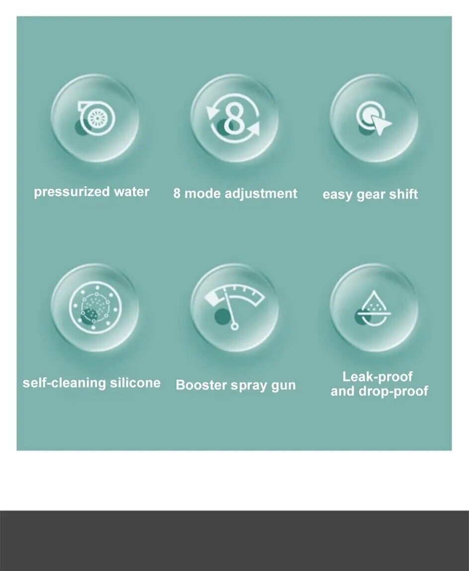 Bath High Pressure Shower Head 5 Mode LARGE Chrome Handset Heads Water Saving