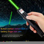 Green Laser Pointer Pen Light 9900Mile Strong Visible Beam Lazer AAA Torch 532nm USB Rechargeable Flashlight