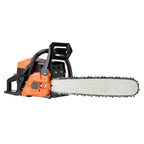 52 Cc Gas Chainsaw, 18 Inch Gas Powered Chainsaw, 2.4 HP Power Chain Saw With Non-Slip Handle, Gas-Powered Chainsaws With Dual Fuel Tanks, For Wood Cutting, Tree Trimming, And Land Clearing