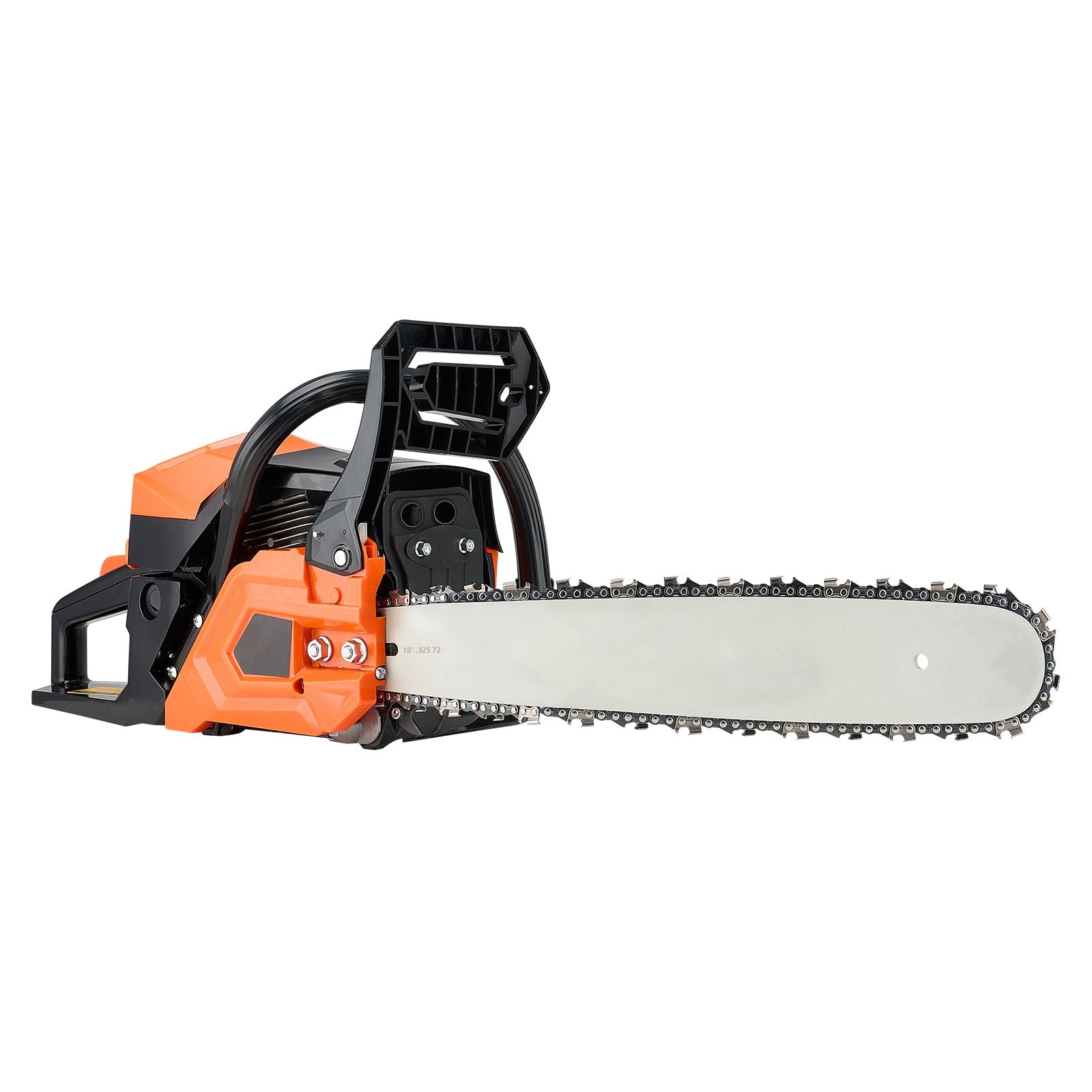 52 Cc Gas Chainsaw, 18 Inch Gas Powered Chainsaw, 2.4 HP Power Chain Saw With Non-Slip Handle, Gas-Powered Chainsaws With Dual Fuel Tanks, For Wood Cutting, Tree Trimming, And Land Clearing