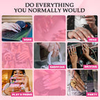 GGDDSHA Nails 10pcs Handmade Press On Nails -GlitterGold Diamond Extra Long Stiletto Reusable Gel UV FinishedFalse Nails, Designer Fashion 3D Hand-painted Nails ,Diamond Zebra