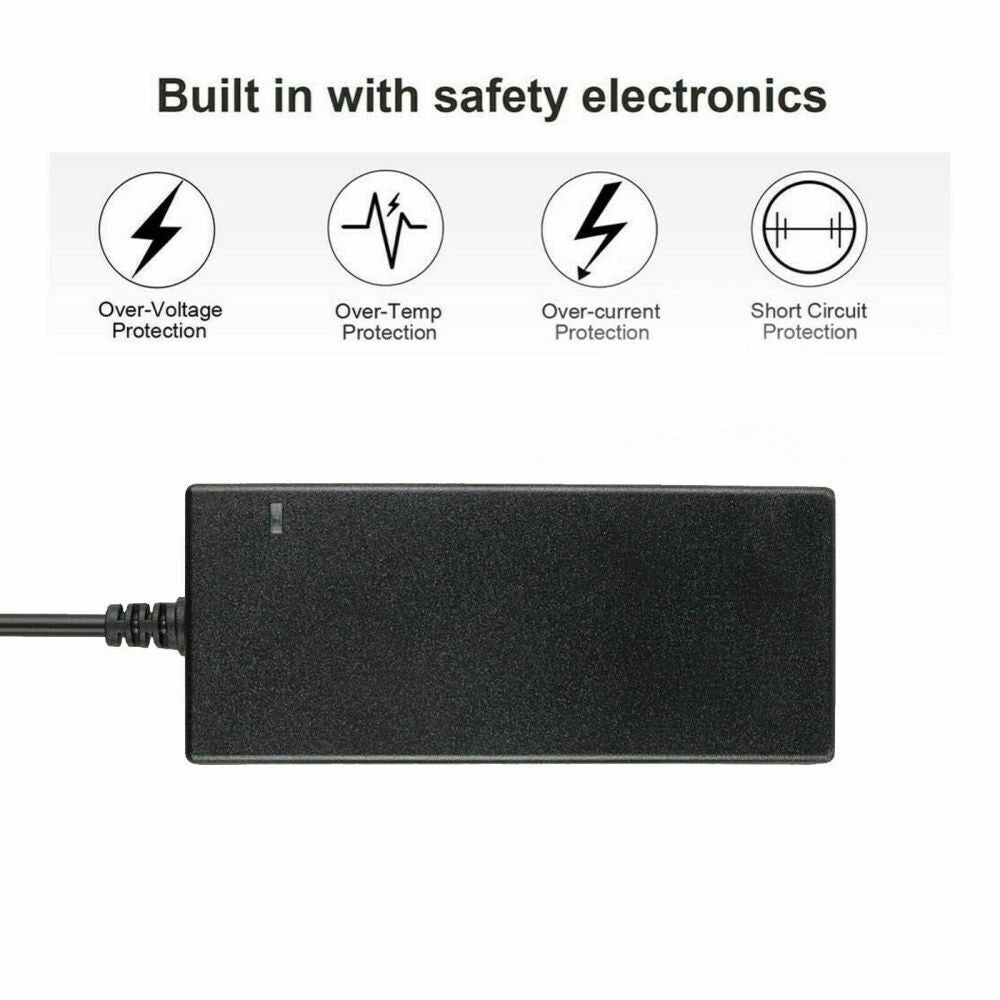 42V 2A Battery Charger For 36V Li-on Battery Electric Bike Ebike Scooters Plug