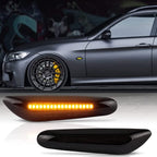 2 Smoke LED Side Marker Turn Signal Light Replacement For BMW E90 E91 E93