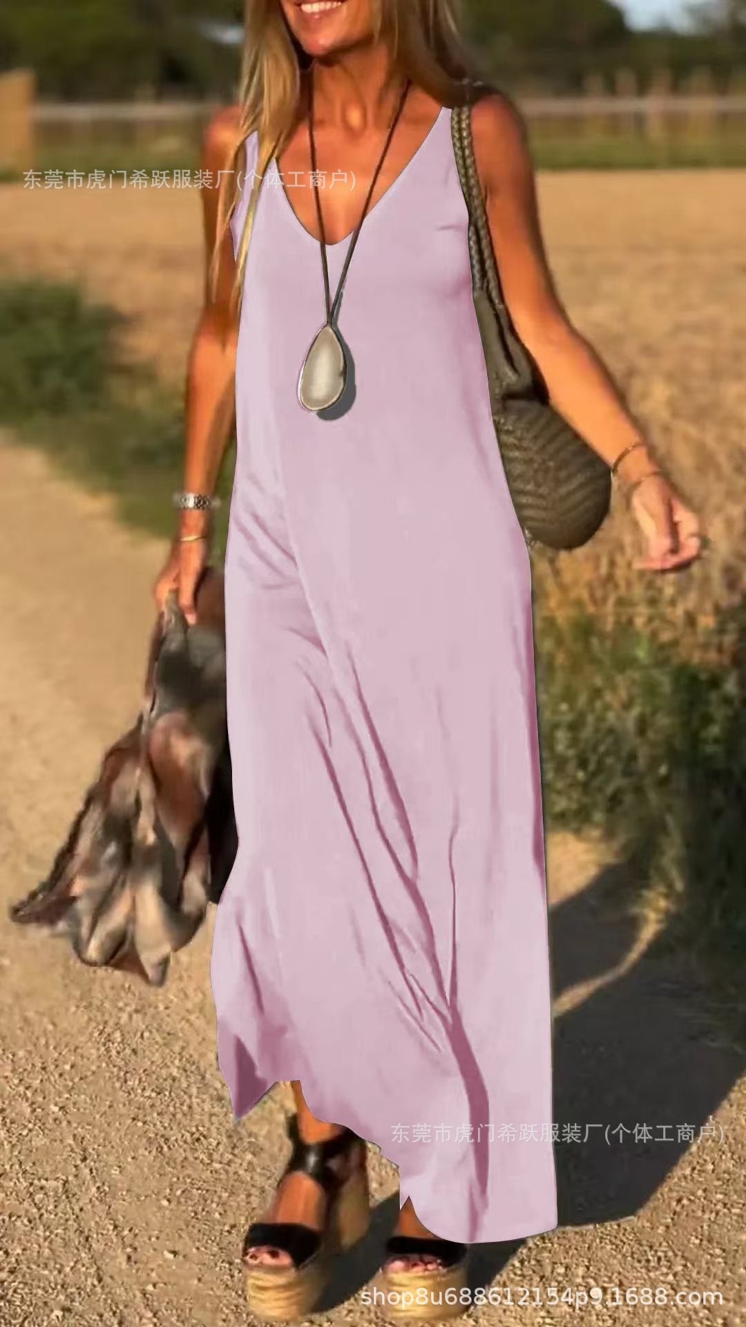 Female Sexy Trend V-neck Strap Dress