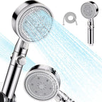 Bath High Pressure Shower Head 5 Mode LARGE Chrome Handset Heads Water Saving
