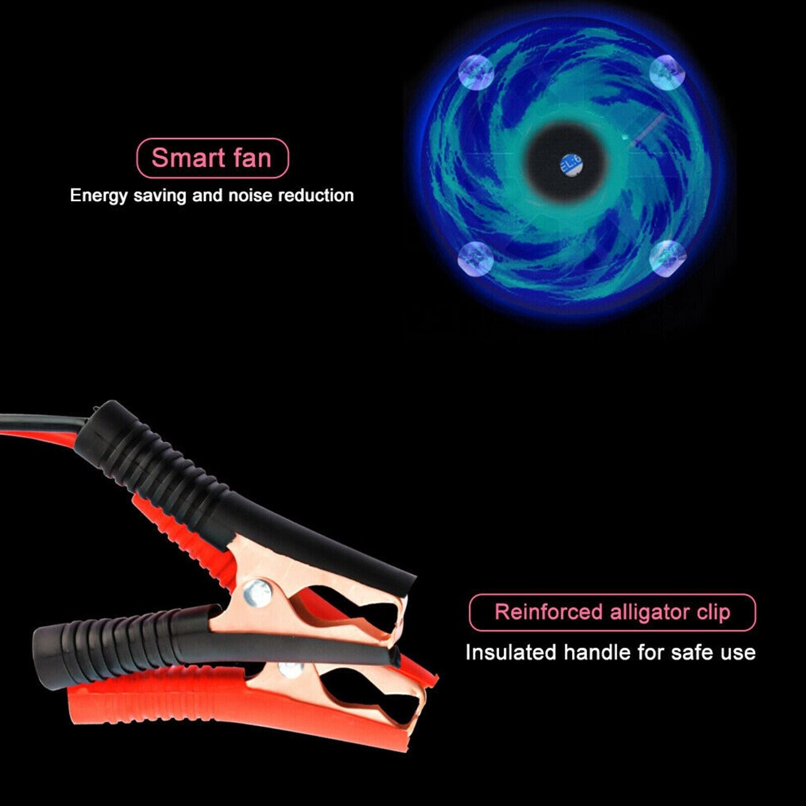 400W Heavy Duty Smart Car Battery Charger Automatic Pulse Repair Trickle UK