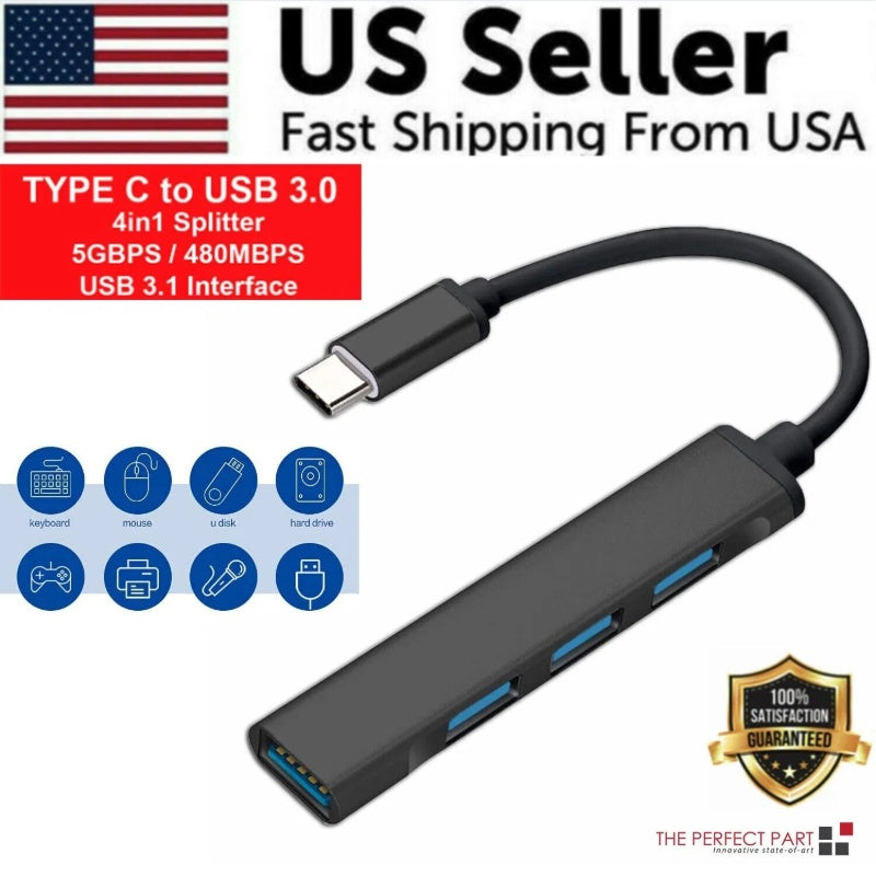 Multiport USB-C Hub Type C To USB 3.0 4K HDMI Adapter For Macbook Pro  Air USA