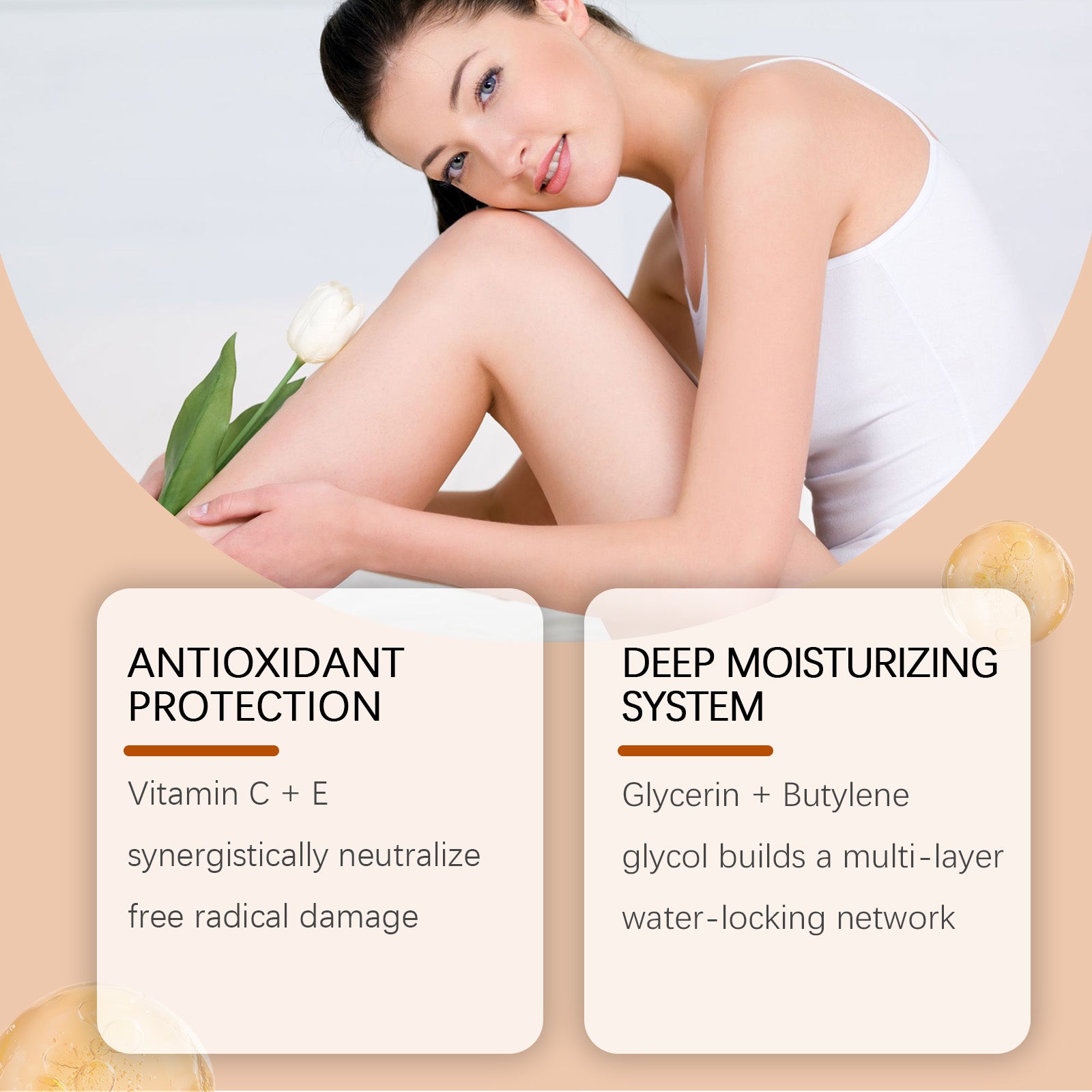 OceAura Vitamin C Softening Oil, Nourish The Body Moisturize The Whole Body Moisturize The Skin For A Long Time