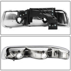 For 1999-2002 Chevy Silverado Pair Halogen Headlights Left Right Side