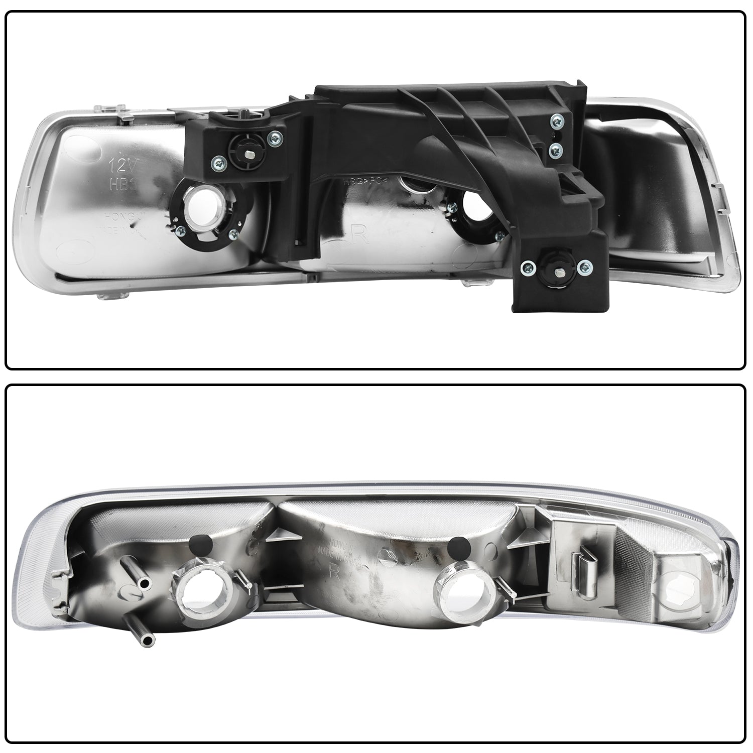 For 1999-2002 Chevy Silverado Pair Halogen Headlights Left Right Side