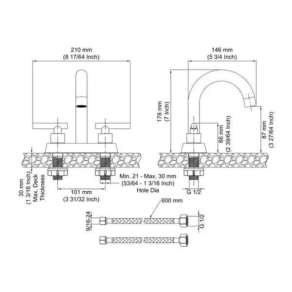 4 Inch Vanity Faucet Bathroom Faucet Dual Handle Bathroom Basin Faucet Leak-Free Brass[Unable Ship Weekends, TK/TEMU Only For Pickup]