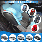 2 Packs Car Seat Protector Cushion Mat Pad With Thick Padding Protector For Child Baby Car Seat Mesh Pockets