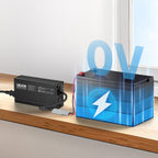 12V 10A Lithium Battery Charger 14.6V AC-DC LiFePO4 Smart Charger For RV