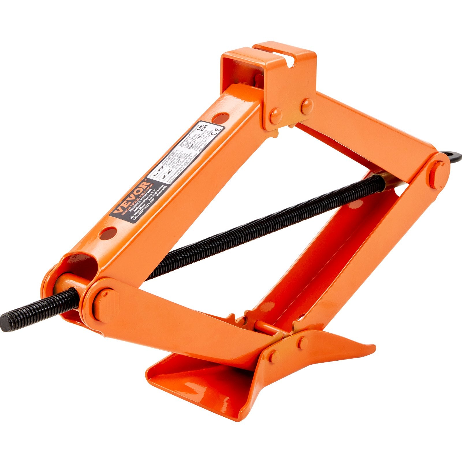 Scissor Jack, 2.5 Ton 2500 Kg Scissor Car Jack, 9.4 Cm-43.4 Cm Lifting Range Scissor Lift Jack With Ratcheting Handle And L-Wrench, Portable Tire Jack For Cars Trucks Sedans MPVs