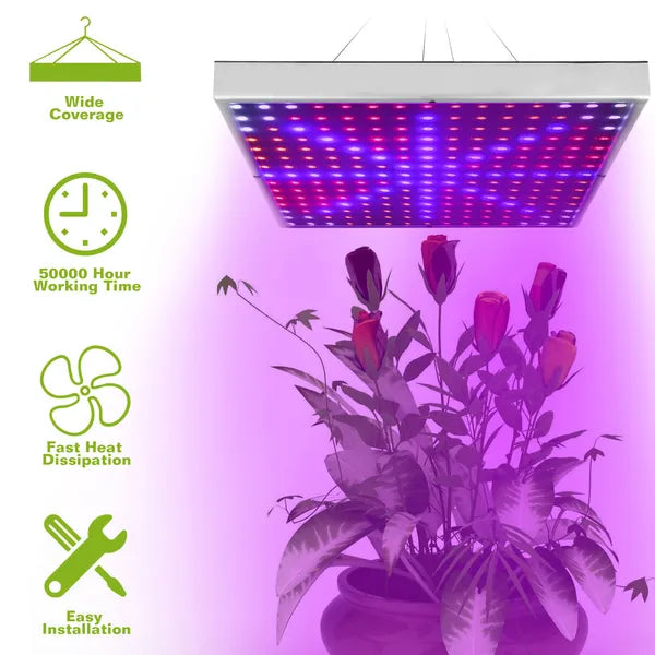 Full Spectrum Grow Light LED Grow Light Hanging 225 LEDs Plant Grow Lamp Indoor Grow Light