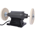 8-Inch Electric Polisher Bench Buffer Grinder - Includes 4PCs 80Ply Thic Buffing Wheels Ideal Benchtop Buffing Machine For Polishing Metal, Jewelry, Knives, Wood, Jade, And Plastic. CSA Certificated