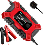12V & 6A Smart Car Battery Charger Intelligent Pulse Repair Motor Battery AGM & GEL