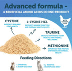 Do Not Sell On Amazon  L Lysine For Cats Lysine Powder Supplement 900mg Serving Immune Support For Cats & Kittens Sneezing Runny Nose Squinting Watery Eyes Cold Eye Respiratory Health With Taurine