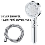 Bath High Pressure Shower Head 5 Mode LARGE Chrome Handset Heads Water Saving
