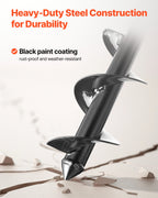 Auger Drill Bit For Planting, Ø3.15" X 11.42" Spiral Drill Bit, For 3/8'' Hex Drive Drills, Heavy Duty Bulb Planter Tool, Hole Drilling Attachments For Garden Post Hole Digger Fence Digging