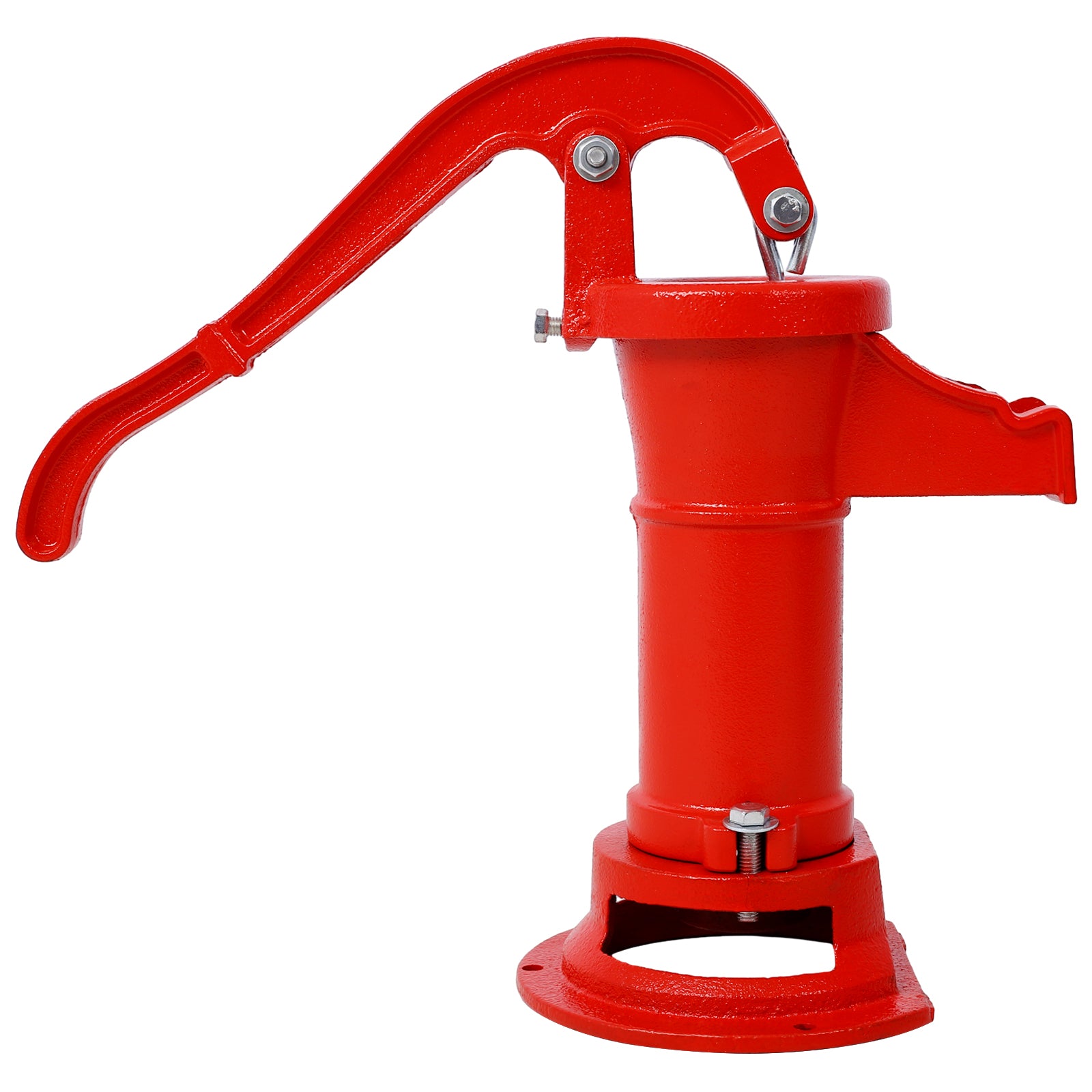 Operated 25 Ft. Antique Pitcher Hand Water Pump, Red