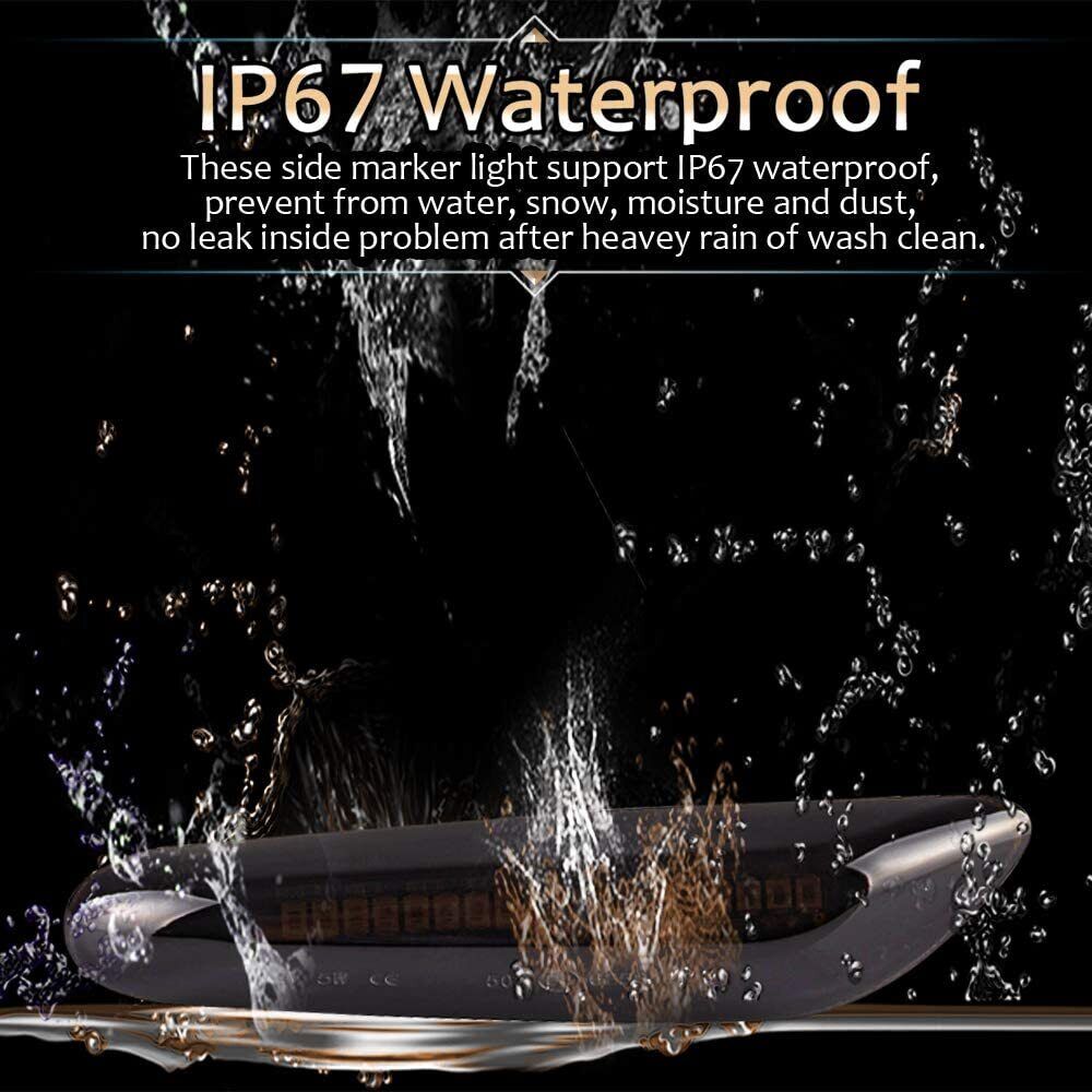 2 Smoke LED Side Marker Turn Signal Light Replacement For BMW E90 E91 E93