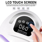 UV LED Nail Lamp Professional LED Nail Dryer For Gel Nails With Removable Base, Touch Screen 4 Timers And Automatic Sensor UV LED Nail Lamp Professional LED Nail Dryer For Gel Nails With Removable Bas