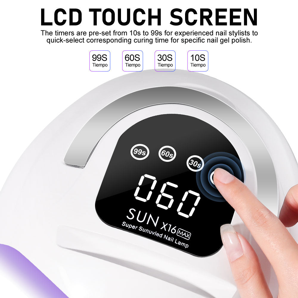 UV LED Nail Lamp Professional LED Nail Dryer For Gel Nails With Removable Base, Touch Screen 4 Timers And Automatic Sensor UV LED Nail Lamp Professional LED Nail Dryer For Gel Nails With Removable Bas