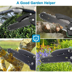 2 Batteries 6'' 4000W Mini Cordless Chainsaw Electric One-Hand Saw Wood Cutter